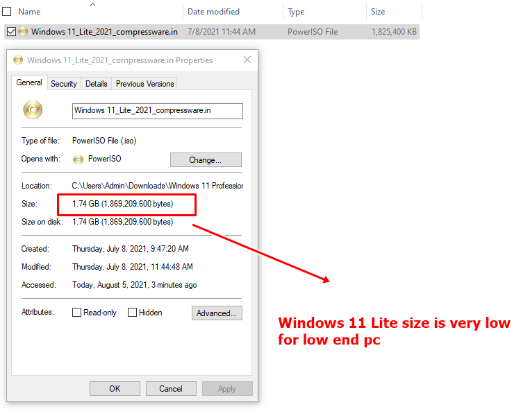  Windows 11 Pro Lite ISO 32bit/64bit Download 2021 [1.74GB]